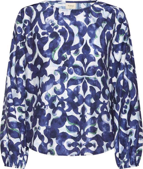 boho bloom navy, Green
