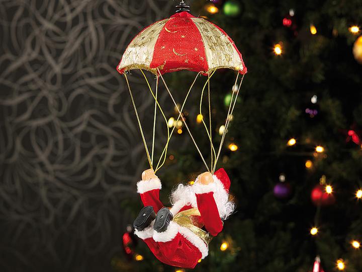 Actual product image Infactory Singing Santa Claus "Santa Sky" with parachute (1 -part)