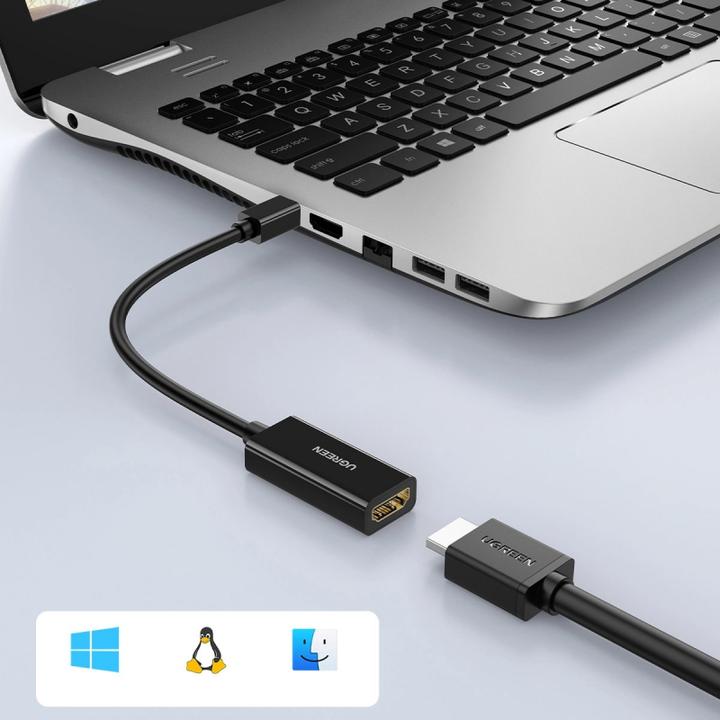 Actual product image Ugreen Mini Display Port to HDMI Adapter Converter 4K (HDMI, Mini DP, 25 cm)