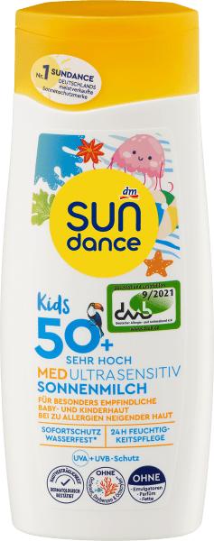Image du produit dm Sundance Kids MED Ultra Sensitiv (Lait solaire, SPF 50+, 200 ml)