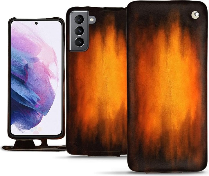 Noreve Lederschutzhülle vertikal (Samsung Galaxy S21)