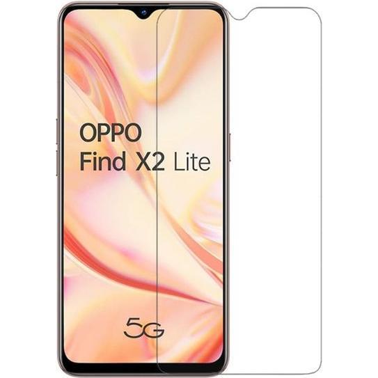 MU Budget Schutzglas Displayschutz (1 Stück, Oppo Find X2 Lite), Smartphone Schutzfolie, Transparent