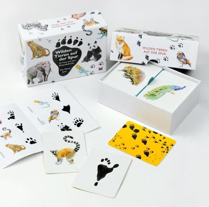 Productafbeelding Geheugen Geheugen Op het spoor van wilde dieren (Duits, 1 - 2 Spelers)