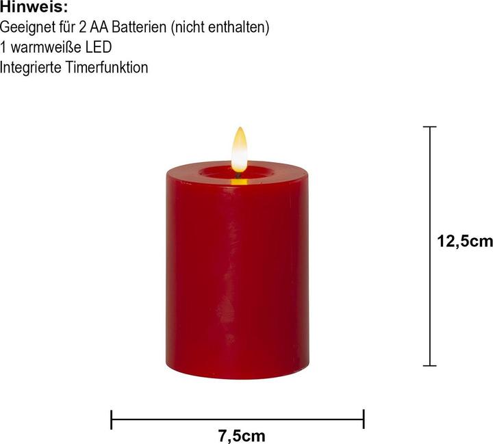 Produktbild Star Trading LED Pillar Kerze Flamme Flow (1 x)