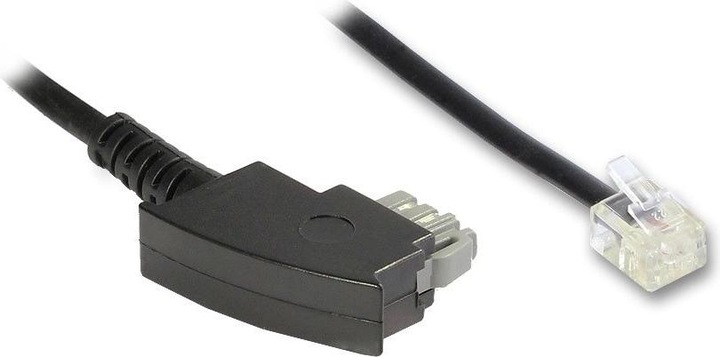 Produktbild Good Connections TAE-N zu RJ11 Anschlusskabel 10m Modem schwarz