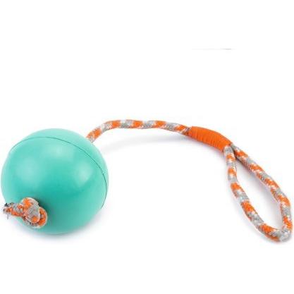 Beeztees Bz Gummiball Nr4+Kordel Mint 3 (Hundespielzeug), Hundespielzeug
