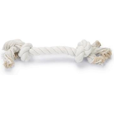 Beeztees Bz Baumwollseil Weiss 2 Knoten (Hundespielzeug), Hundespielzeug