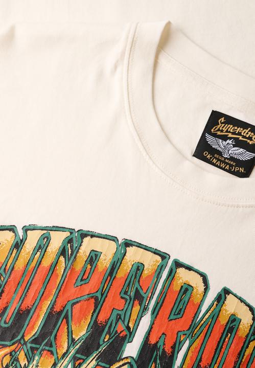 Actual product image Superdry Biker Rock Graphic Loose Tee (L)