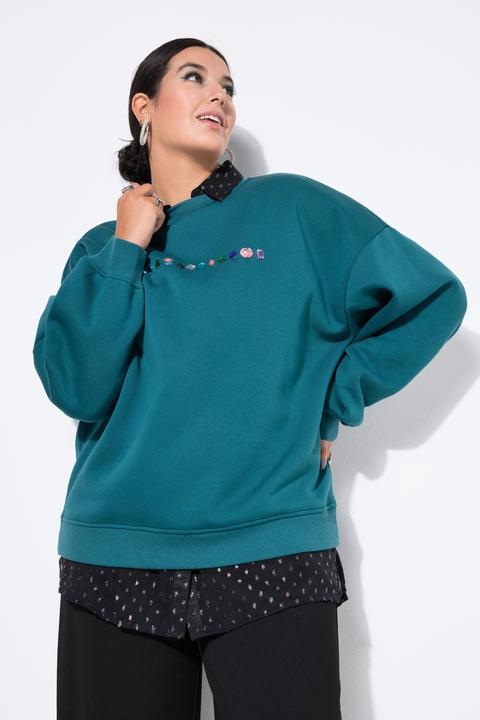 Actual product image Studio Untold Sweatshirt, oversized, Ziersteinchen (54)