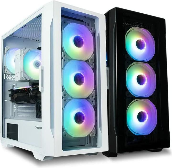 Productafbeelding Zalman Pc-kast I3 Neo TG Mid Tower RGB ventilator x4, wit (Mini-ITX, ATX, mATX)