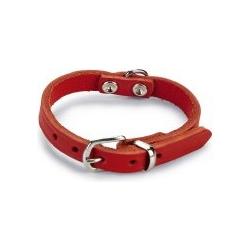 Beeztees BZ LEDERHALSBAND ROT 27X10 (27, Hund, Hundesport), Halsband + Leine