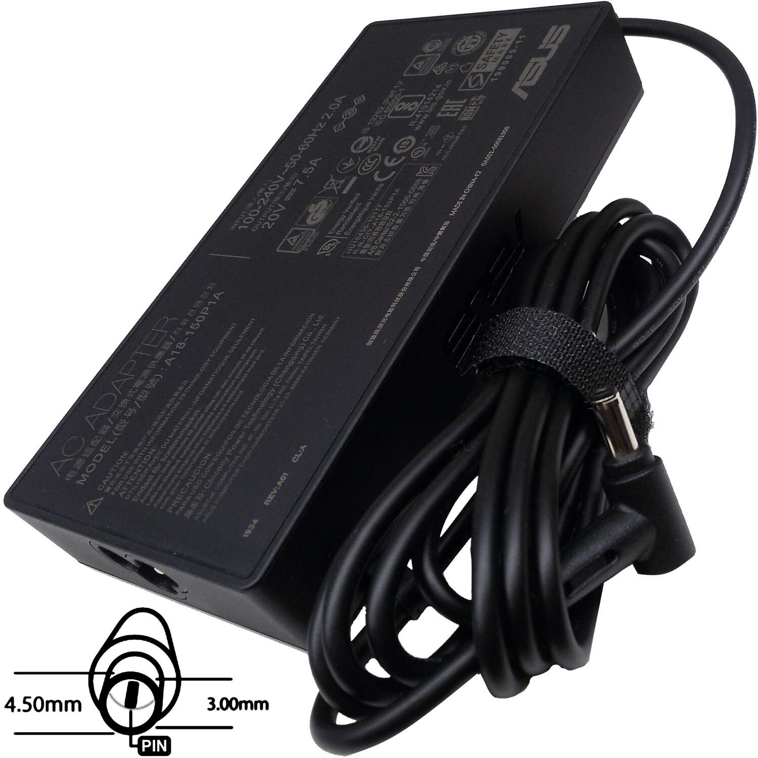 ASUS AC POWER ADAPTER 150W 20V 3pin (4.5 mm) - does not contain PW CORD CEE (150 W), Notebook Netzte