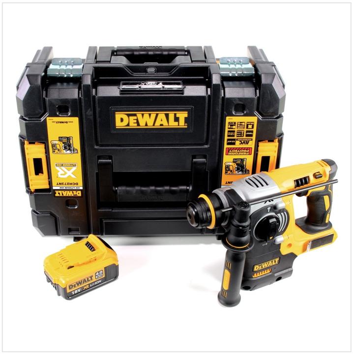 Actual product image DeWalt DCH P1 273 NT Cordless Brushless Rotary Hammer Drill 18 V 2.1J SDS-Plus + 1x Battery 4.0 + Ca