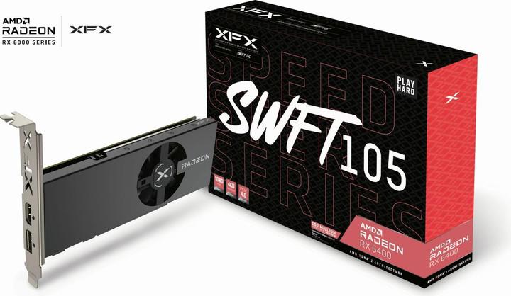 Actual product image XFX SPEEDSTER SWFT105 RADEON RX 6400 Gaming (4 GB)