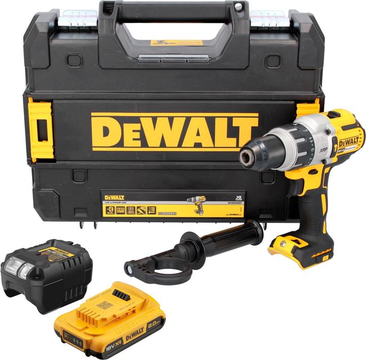Actual product image DeWalt DCD 996 D1 cordless impact drill 18 V 95 Nm brushless + 1x rechargeable battery 2.0 Ah +