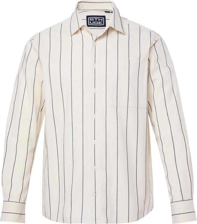 Immagine prodotto Sthuge Streifenhemd, Langarm, Boxy Fit (4XL)