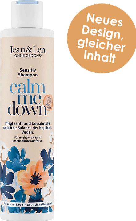 Jean & Len sensibile, shampoo, latte d'avena e cotone, 300 ml (300 ml, Shampoo liquido)