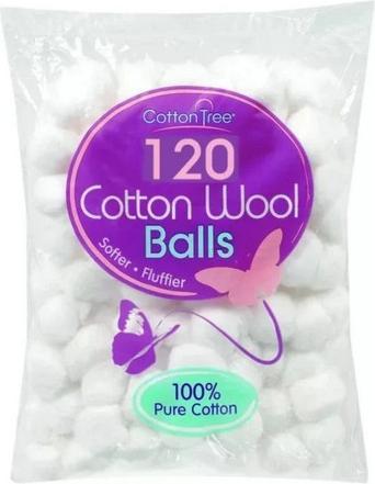 Actual product image Cotton Tree Cotton Wool Balls (Pack of 200)