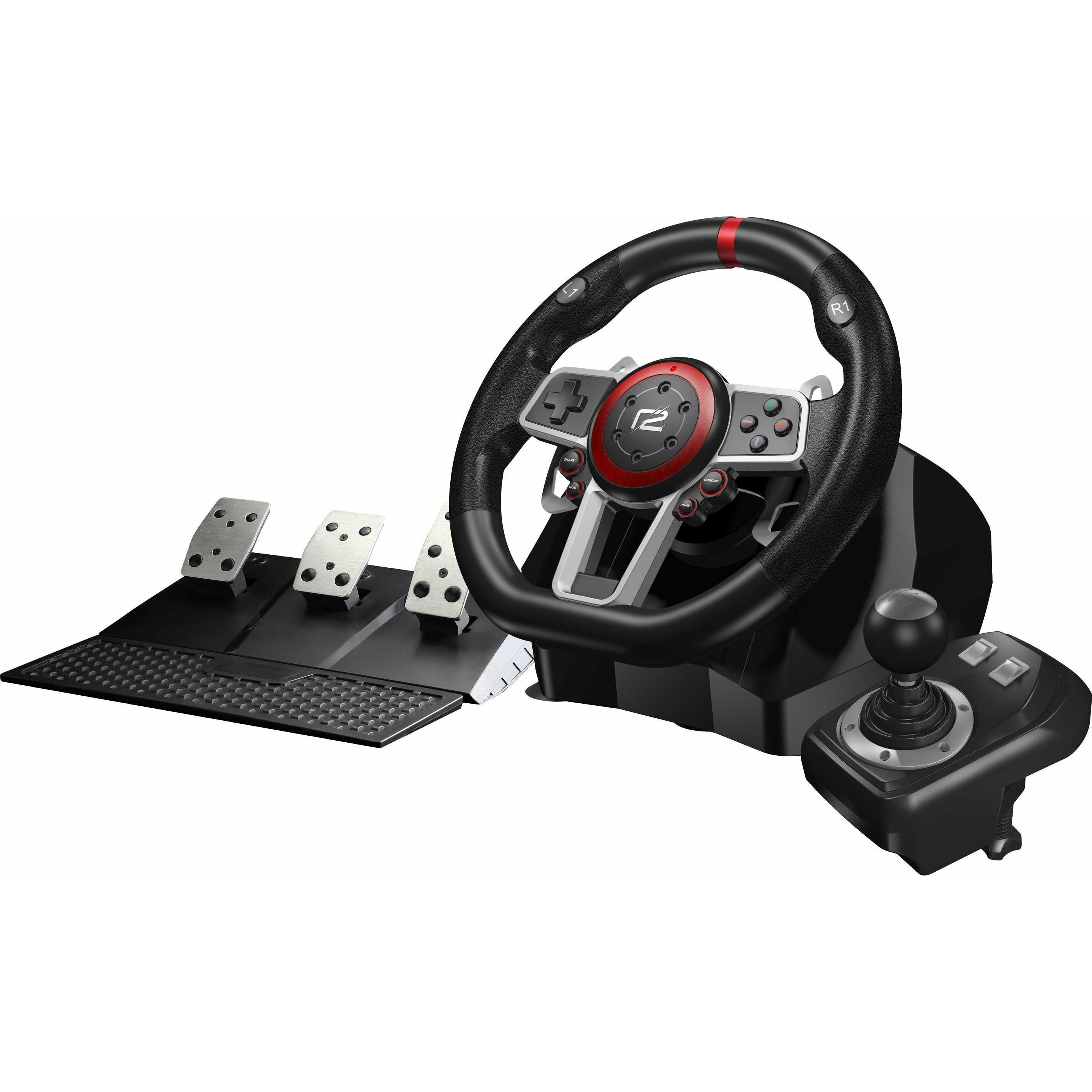 ready2gaming Multi System Racing Wheel Pro (PS4, PS3, Switch, Xbox Serie S, Xbox Series X, PC), Controller gaming, Nero