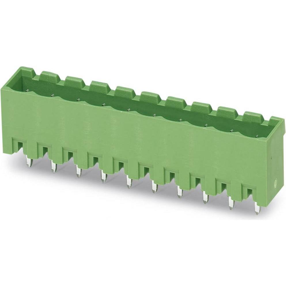 Phoenix Contact PCB vertical header, 5mm pitch, 8 way, Cavo + Spina elettrica, Verde