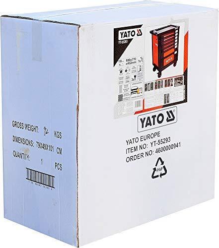 Actual product image Yato WORKSHOP CABINET 7 DRAWERS + TOOLS 165 pcs. 55293