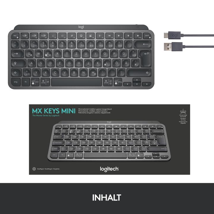 Actual product image Logitech MX Keys Mini (French, Wireless)