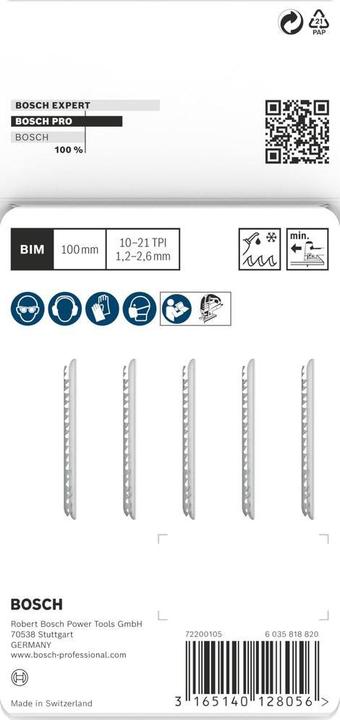 Productafbeelding Bosch Professional Zubehör Decoupeerzaagblad T 123 X, Progre