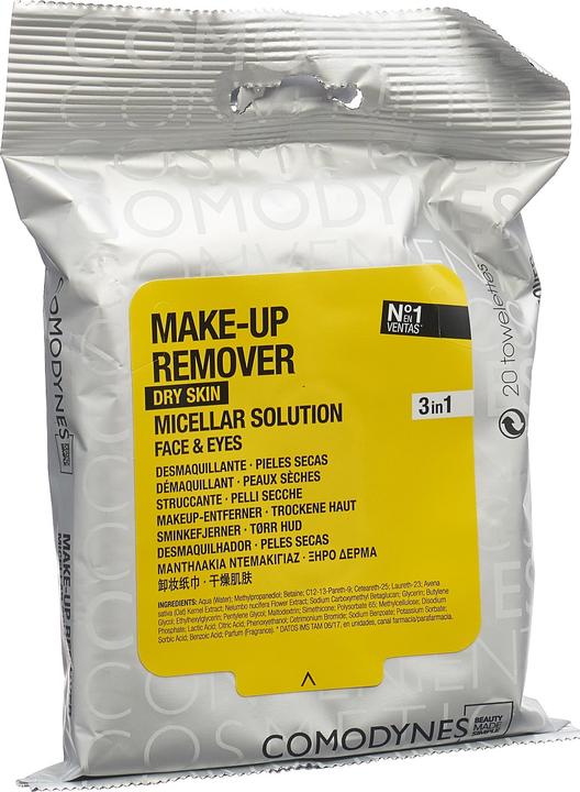 Actual product image Comodynes Cleansing wipes dry skin (Facial cleansing wipes, 418.10 ml)