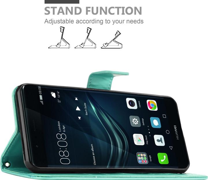 Actual product image Cadorabo Flower Book Cover (Huawei P9)