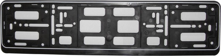 Produktbild HP Autozubehör Kunststoff Kennzeichenhalter Schwarz (L x B x H) 15 x 530 x 135mm