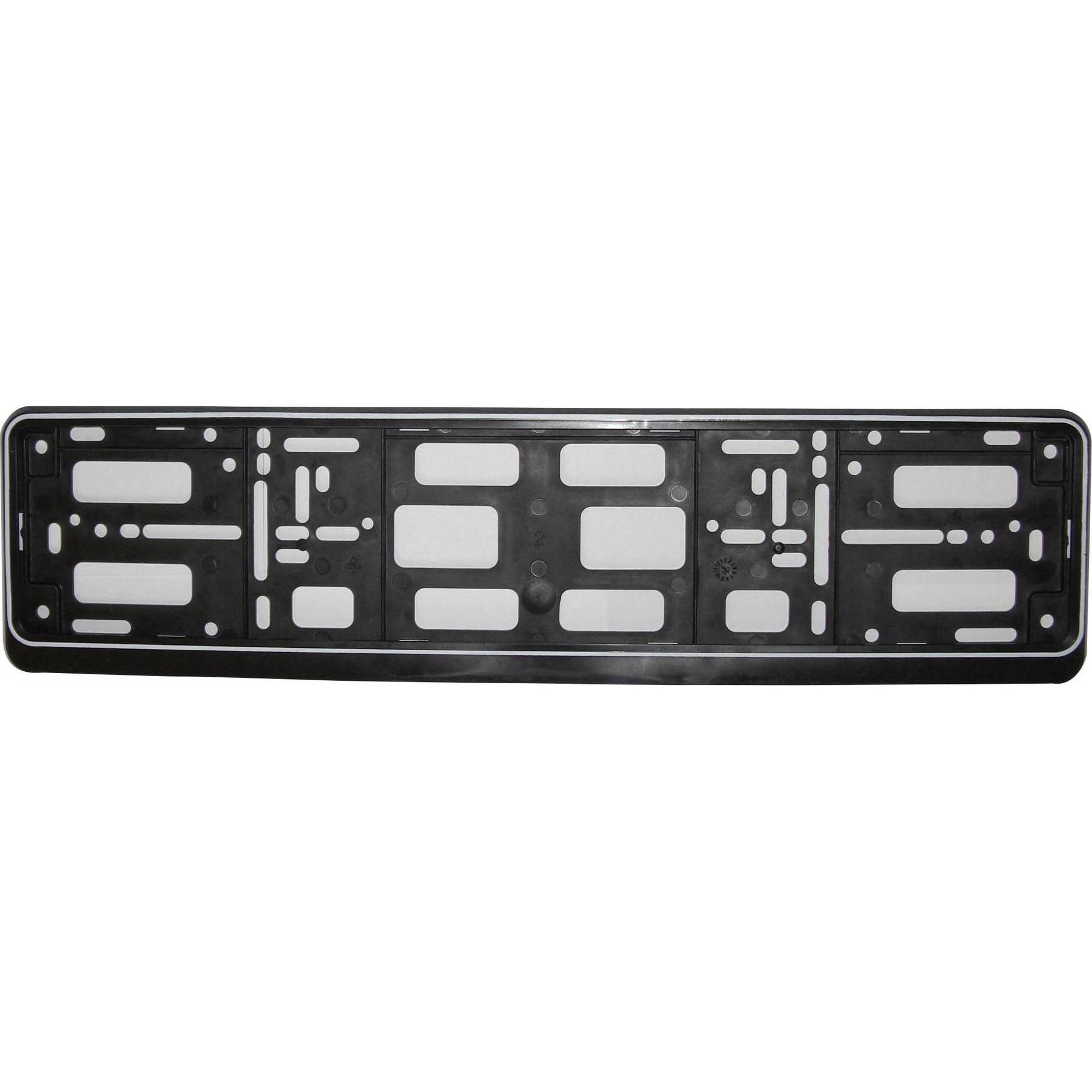 HP Autozubehör, Kennzeichenhalter, Kunststoff Kennzeichenhalter Schwarz (L x B x H) 15 x 530 x 135mm
