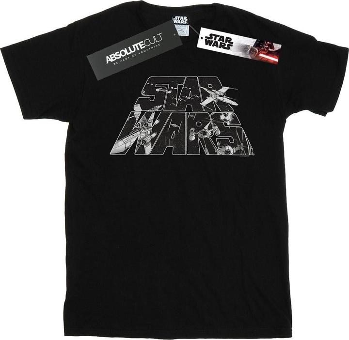 Produktbild Star Wars Logo Space Sketch TShirt (M)