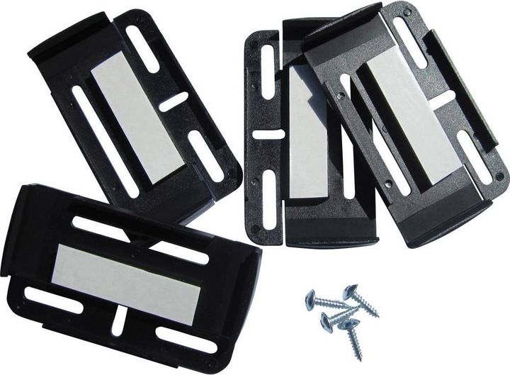 Produktbild HP Autozubehör Simple-Fix Kunststoff Kennzeichenhalter Schwarz (Front)