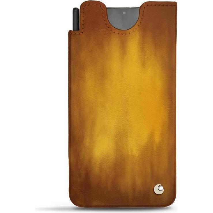 Noreve Lederschutzhülle (Samsung Galaxy S21 Ultra), Smartphone Hülle, Gold