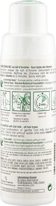 Produktbild Klorane Extra-sanftes Trockenshampoo mit Hafermilch Aerosolfrei (Trockenshampoo, 88 g)