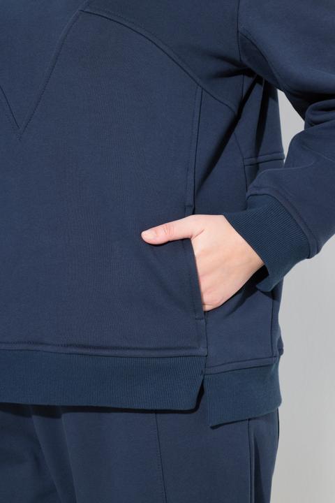 Immagine prodotto Ulla Popken Sweatshirt, Patchlook, Rundhals, Langarm (46, 48)