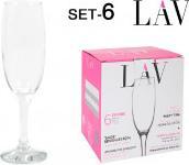 Actual product image LAV set of 6 glass cava 220ccm empire (2.20 l, 6x)