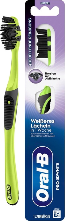 Actual product image Oral-B Pro-3DWhite Aktivkohle 40 Medium Handzahnbürste (Medium)