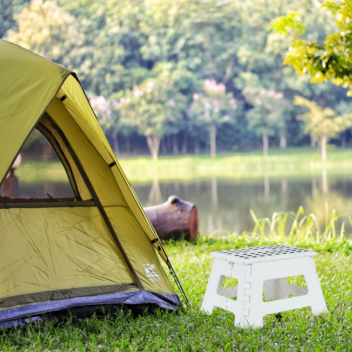 Actual product image Relaxdays Folding Stool M