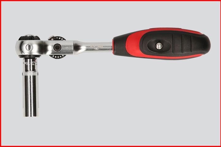 Actual product image KS Tools 1/4 MODIFIX Mini T-Handle Swivel Head Ratchet, 72 tooth (1/4")
