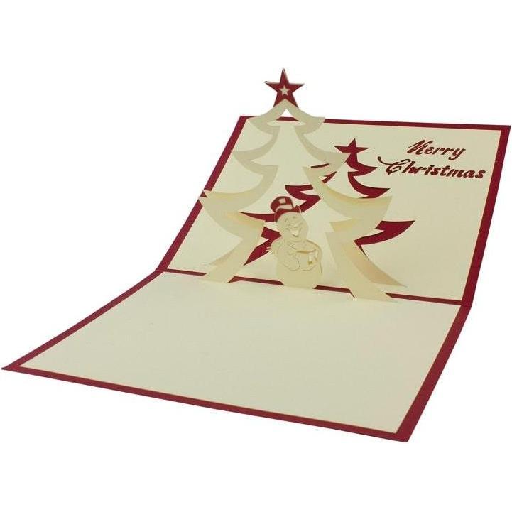 Thumbnail - JTI, Grusskarte + Briefpapier, Handgefertigte Pop-Up-Weihnachtskarte - Nr. 10 (1 Stk.)