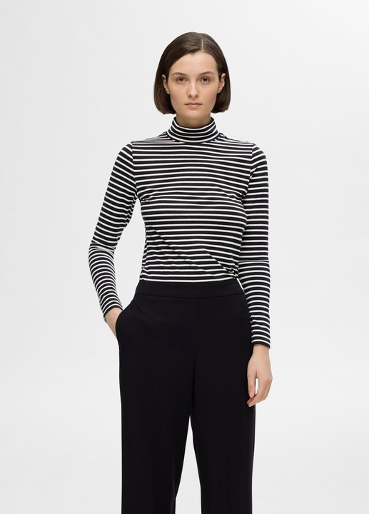 Produktbild Selected Femme Gestreiftes Oberteil mit langen Ärmeln (L)