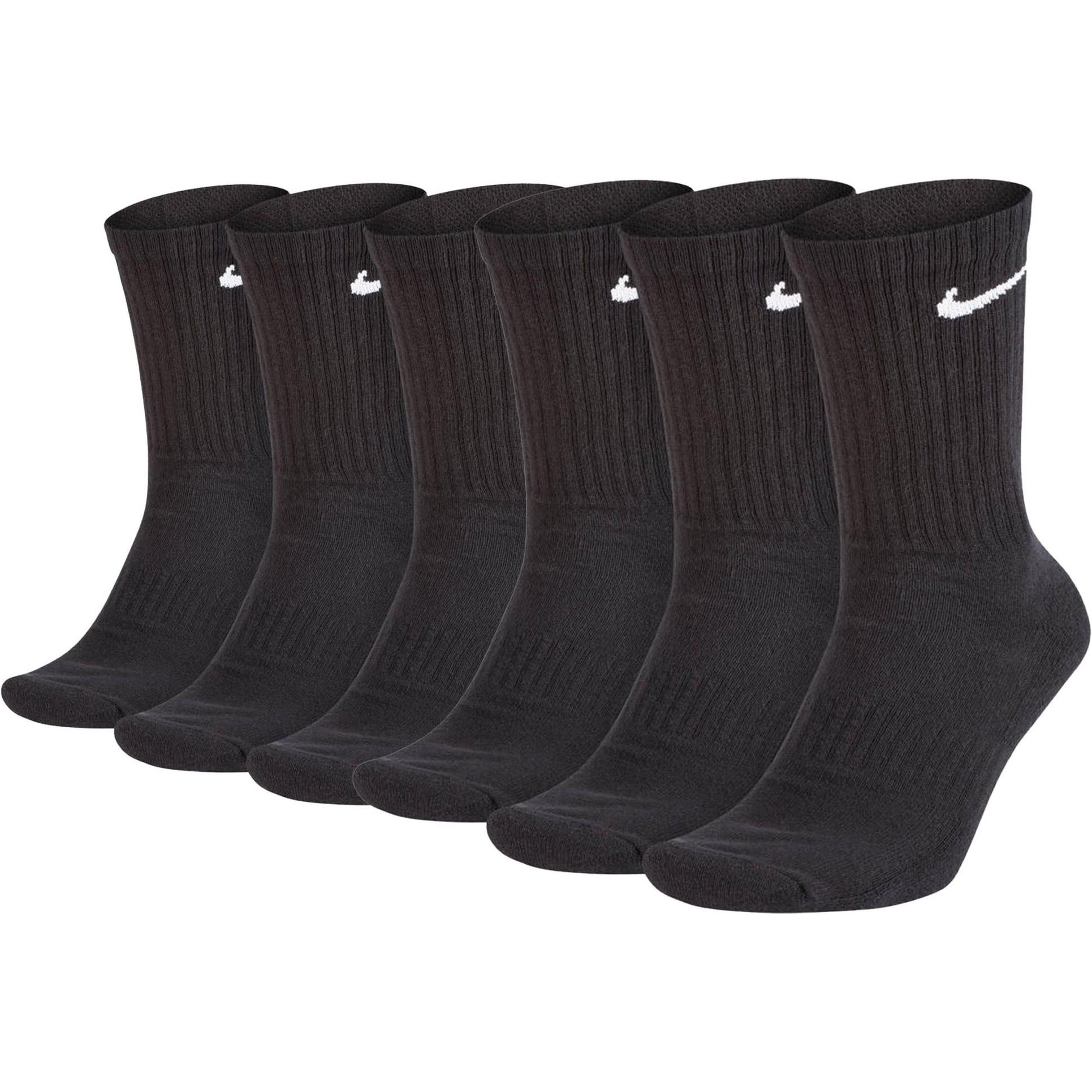 Nike, Herren, Socken, Socken Sportlich, Schwarz, (6er Pack, 34 - 38)