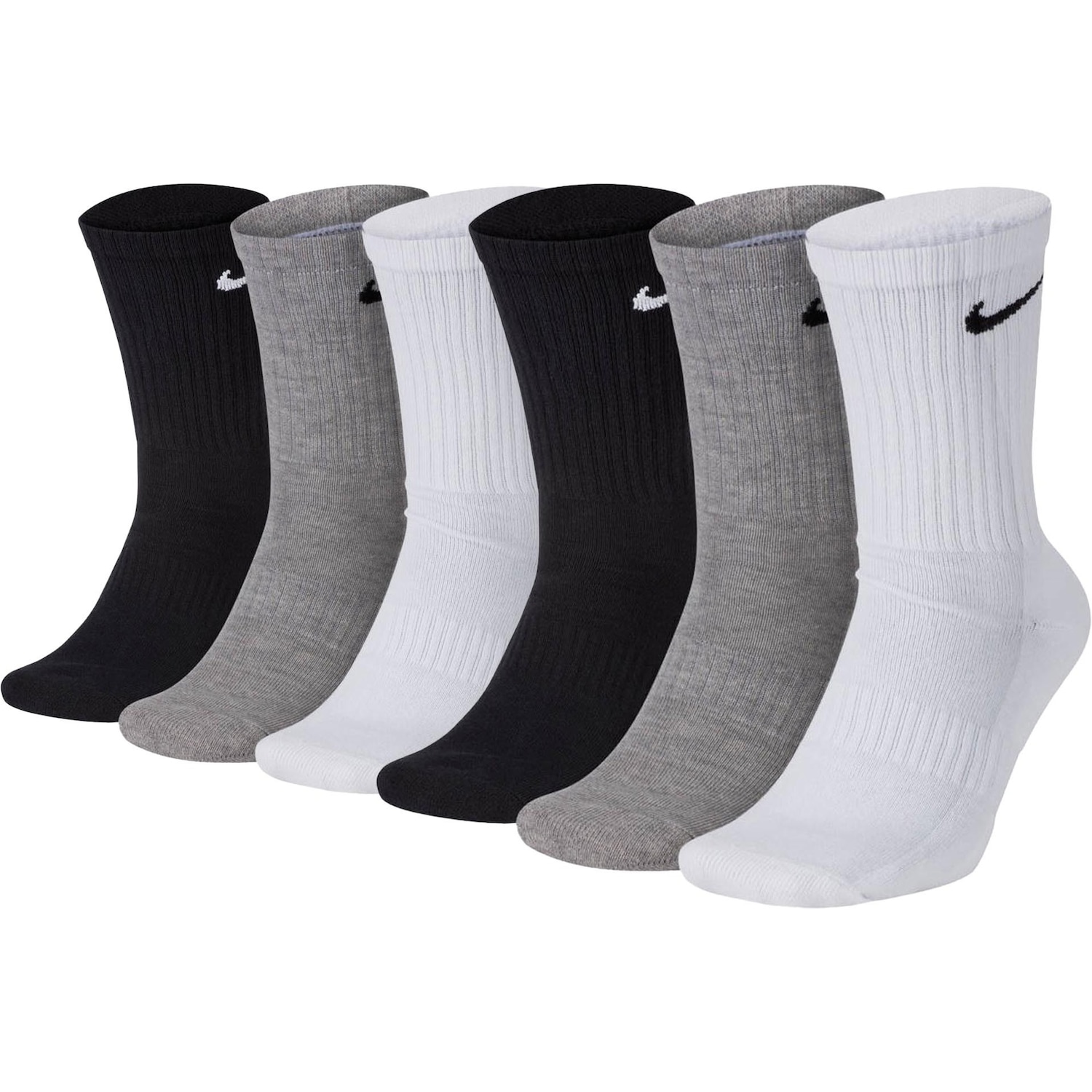 Nike, Herren, Socken, Socken Sportlich, Mehrfarbig, (6er Pack, 42 - 46)