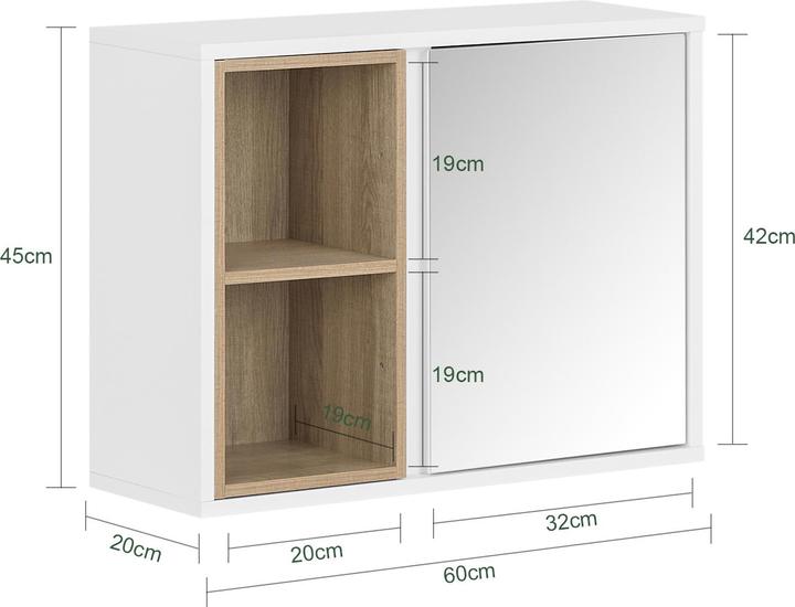 Produktbild SoBuy Diana (60 x 20 x 45 cm)