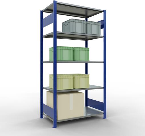 Actual product image Schulte Lagertechnik MULTIplus85 basic racking system with length ledgers