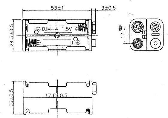 Actual product image Goobay 4x AAA Micro Battery Holder