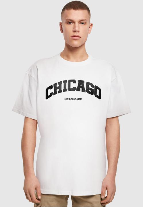 Actual product image Merchcode Chicago Wording - Heavy Oversize Tee - 112989 (S)