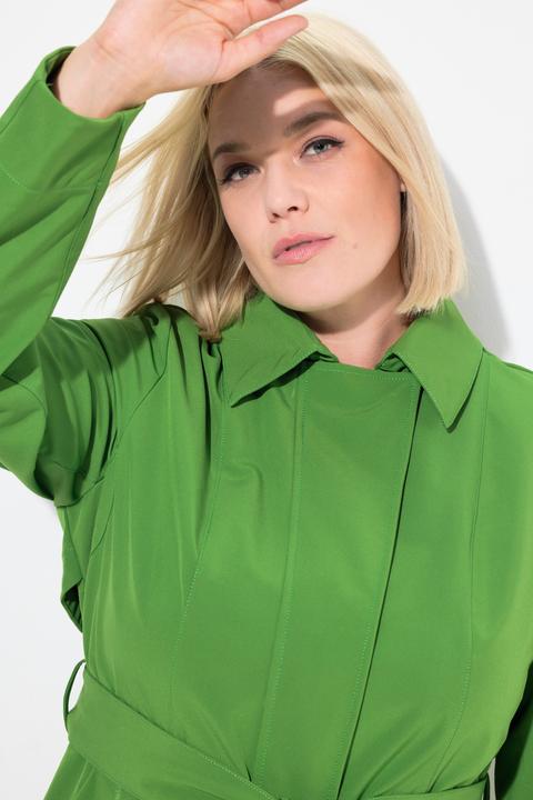 Produktbild Ulla Popken HYPRAR Softshell-Trenchcoat, wasserabweisend, Gürtel (42, 44)