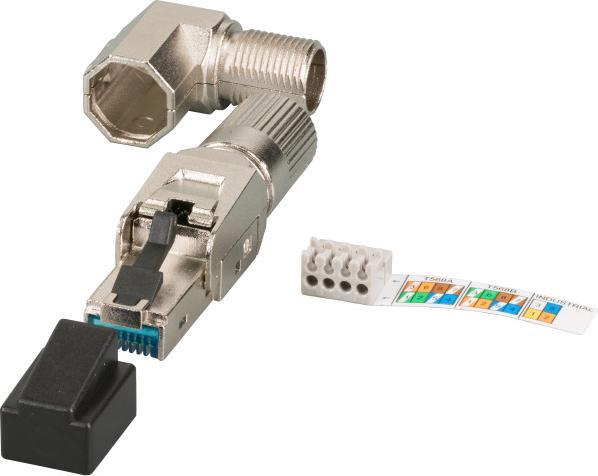 Image du produit EFB Elektronik Fabricant : RJ45 Premium plug STP, Cat.6A/ClassEA, field-wireable, vo Le...